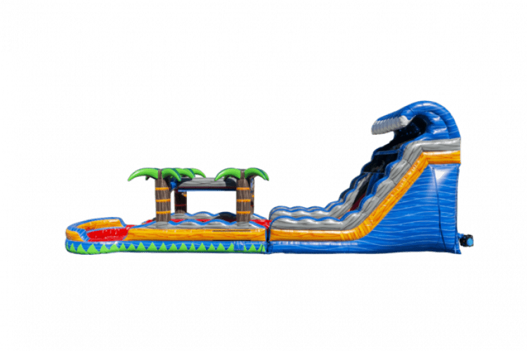 18ft Tropical Fireblast Water Slide